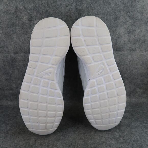 Nike Shoes Mens 13 Sneakers Roshe Tiempo VI Lifestyle Boot Triple White Leather - Picture 9 of 14